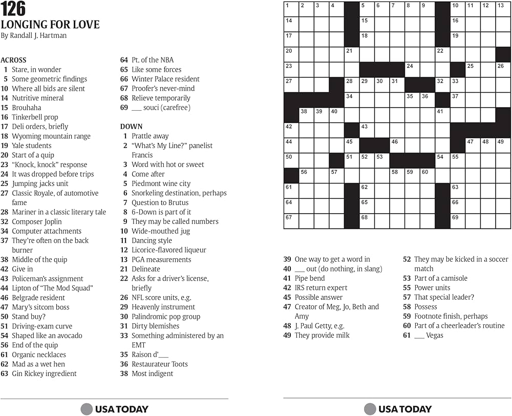 USA TODAY Crossword 200 Puzzles From The Nation s No 1 Newspaper USA Today Puzzles Volume 2 USA TODAY 9780740770326 Amazon Books