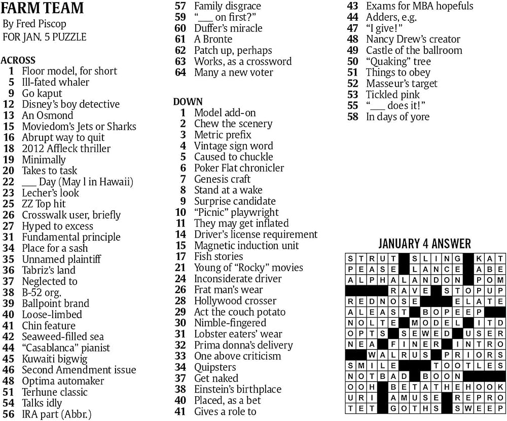 USA Today Crossword Puzzles 2022 Day to Day Calendar USA TODAY 9781524864835 Amazon Books