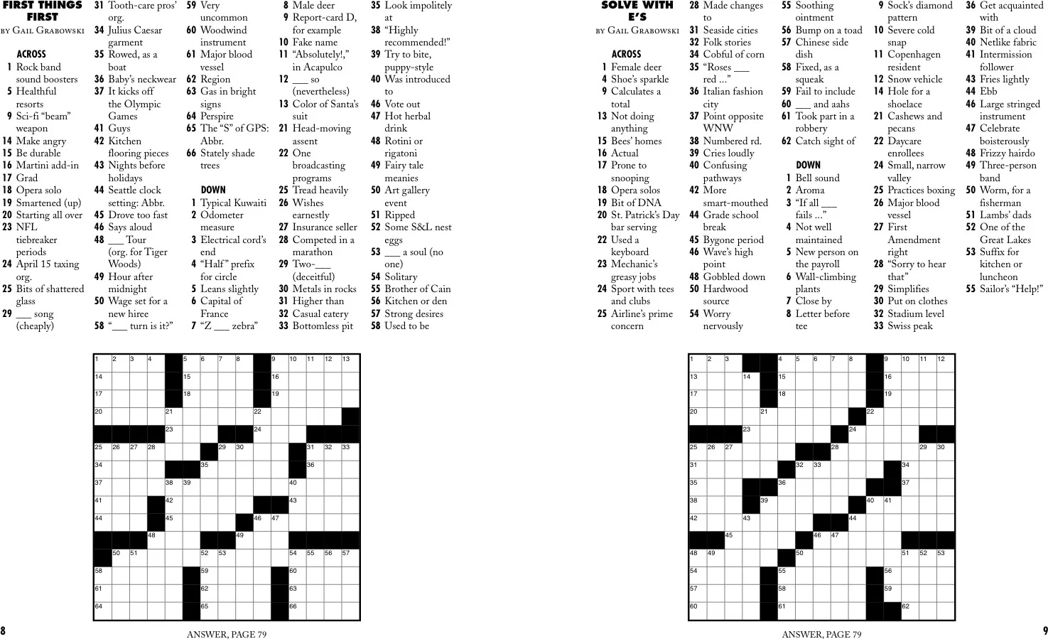 Very Easy Easy As Pie Crosswords Book EurekaPuzzles