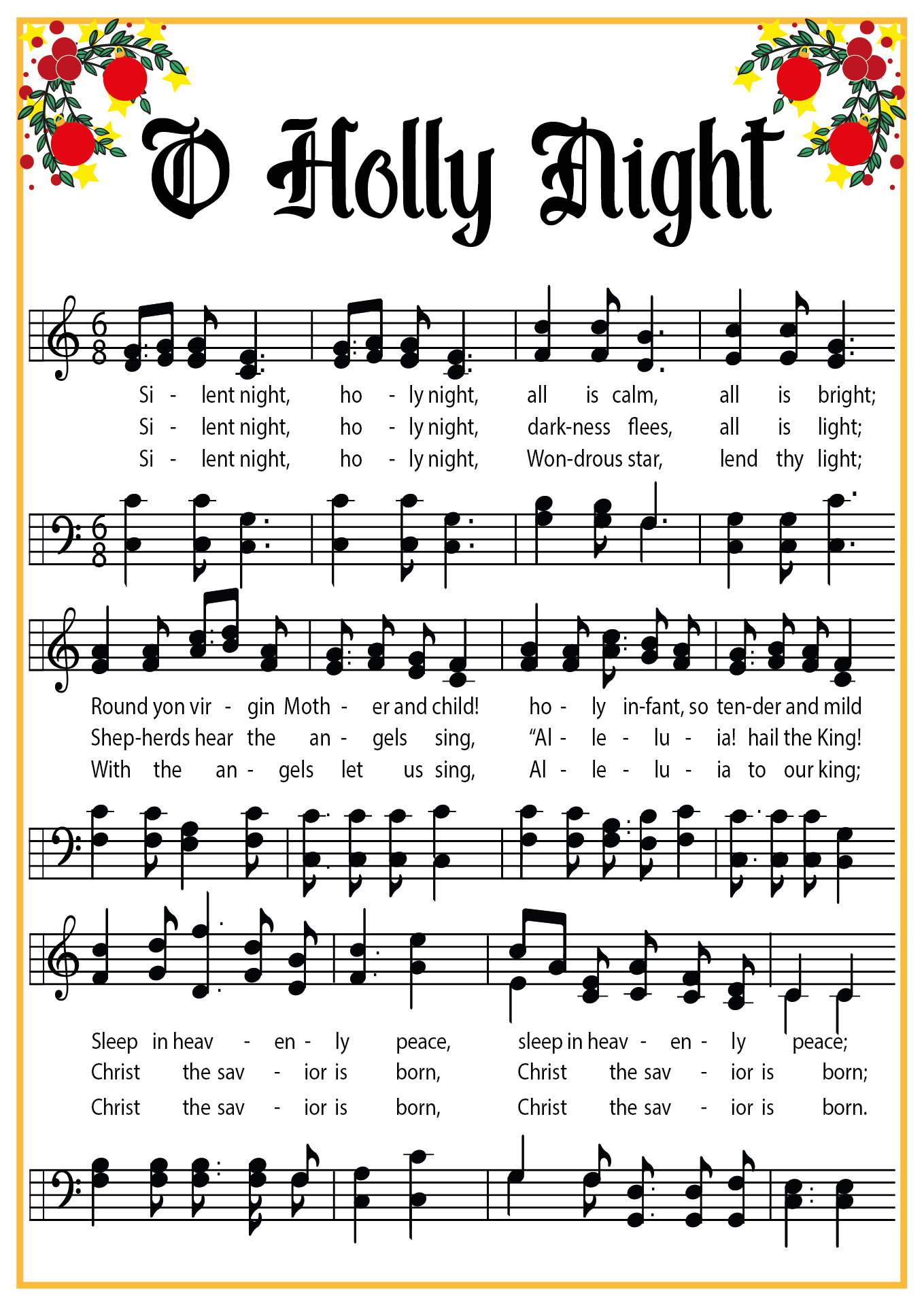 Vintage Christmas Song Lyrics 10 Free PDF Printables Printablee