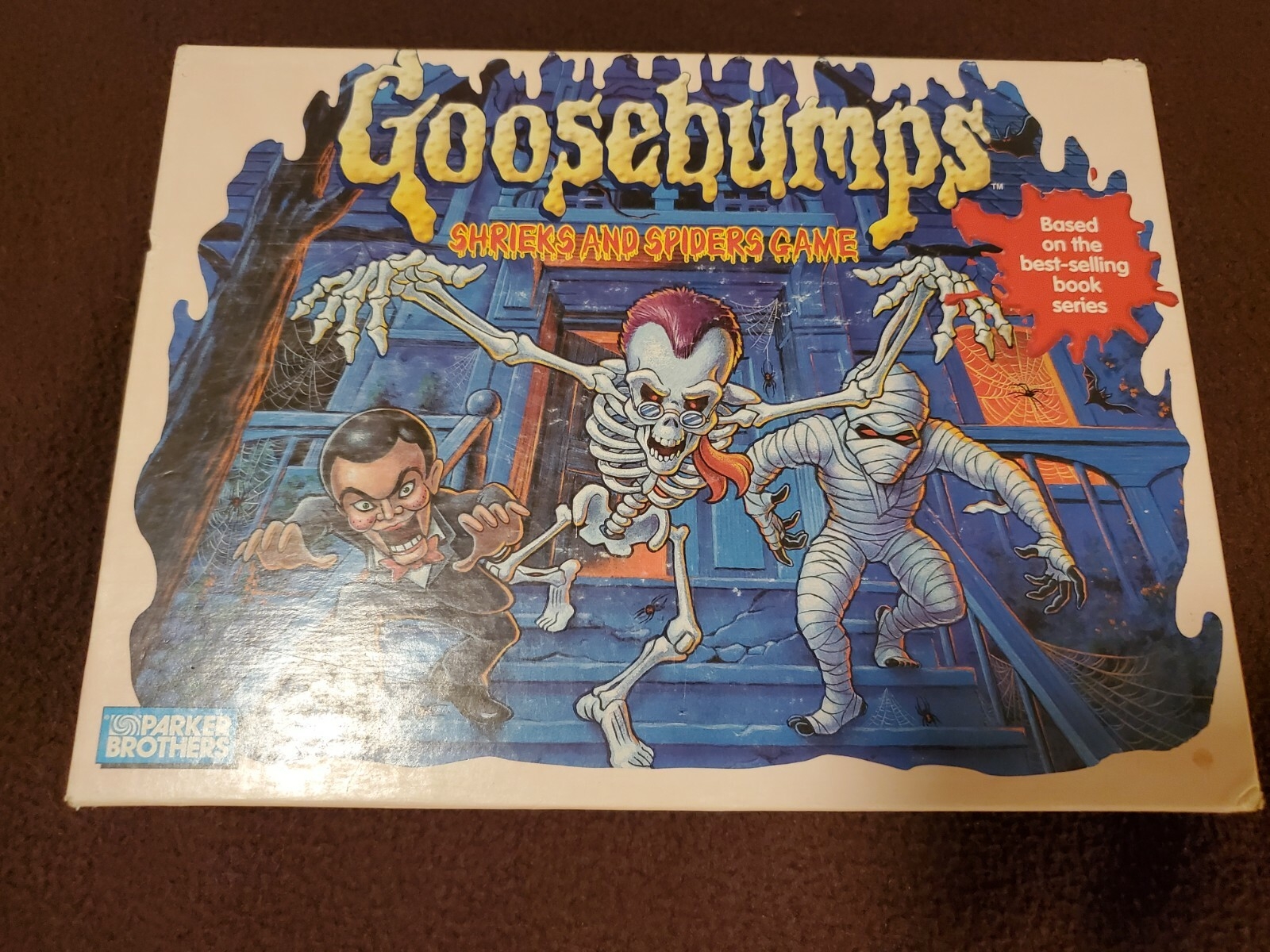 Vintage Goosebumps Shrieks And Spiders Game Parker Brothers 1995 Incomplete EBay