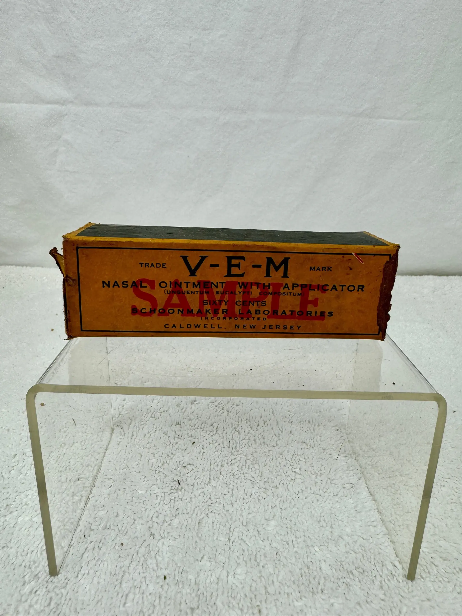 Vintage Schoonmaker Laboratories Nasal Ointment With Applicator Sample Package 1930s Drugstore Decor Etsy
