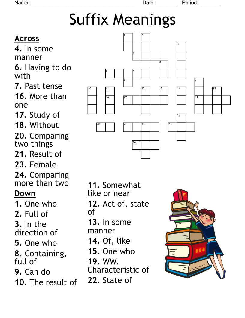 Vocabulary Crossword WordMint