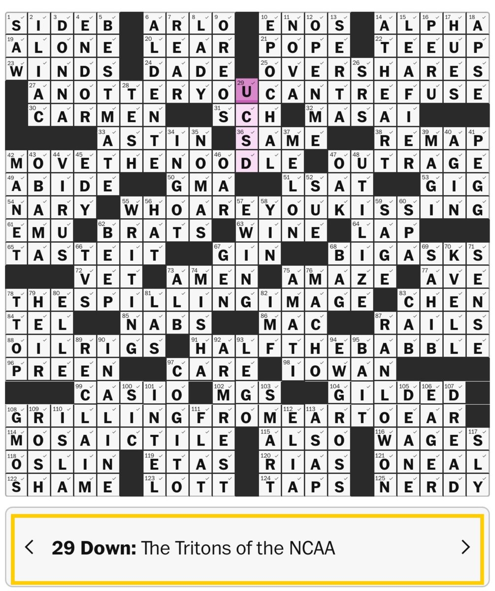 We Know You Would Have Been Able To Solve 29 Down In Yesterday s Washingtonpost Daily Crossword 