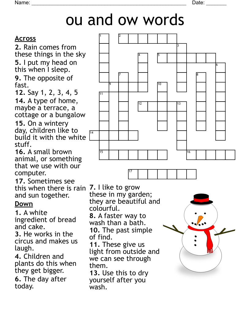 Weather Puzzle Crossword WordMint