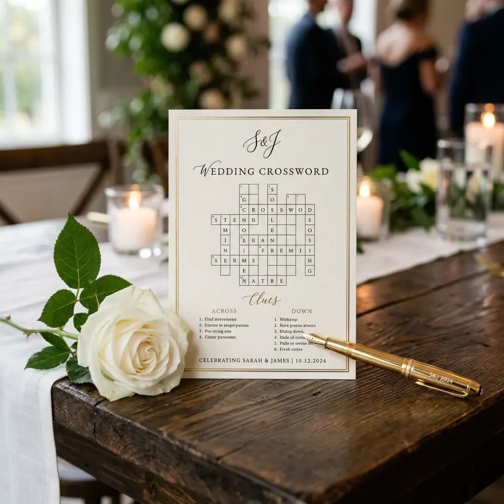 Wedding Crossword Puzzle Guide To Fun Games