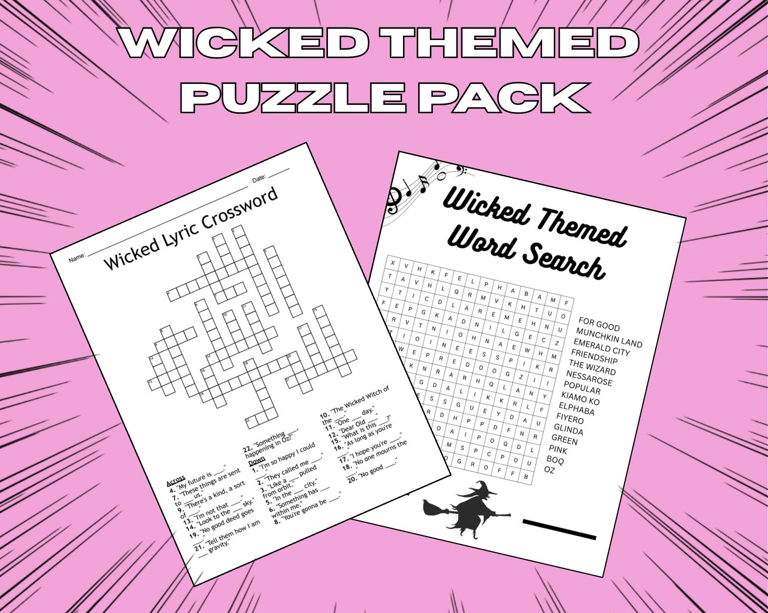 Wicked Puzzles Etsy UK